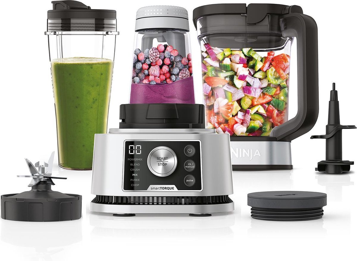 Nutri Ninja Ninja Foodi Cb350eu - Power Nutri 3-in-1 Blender - Blender-to-go - Food Processor - 1200 Watt - Auto-iq