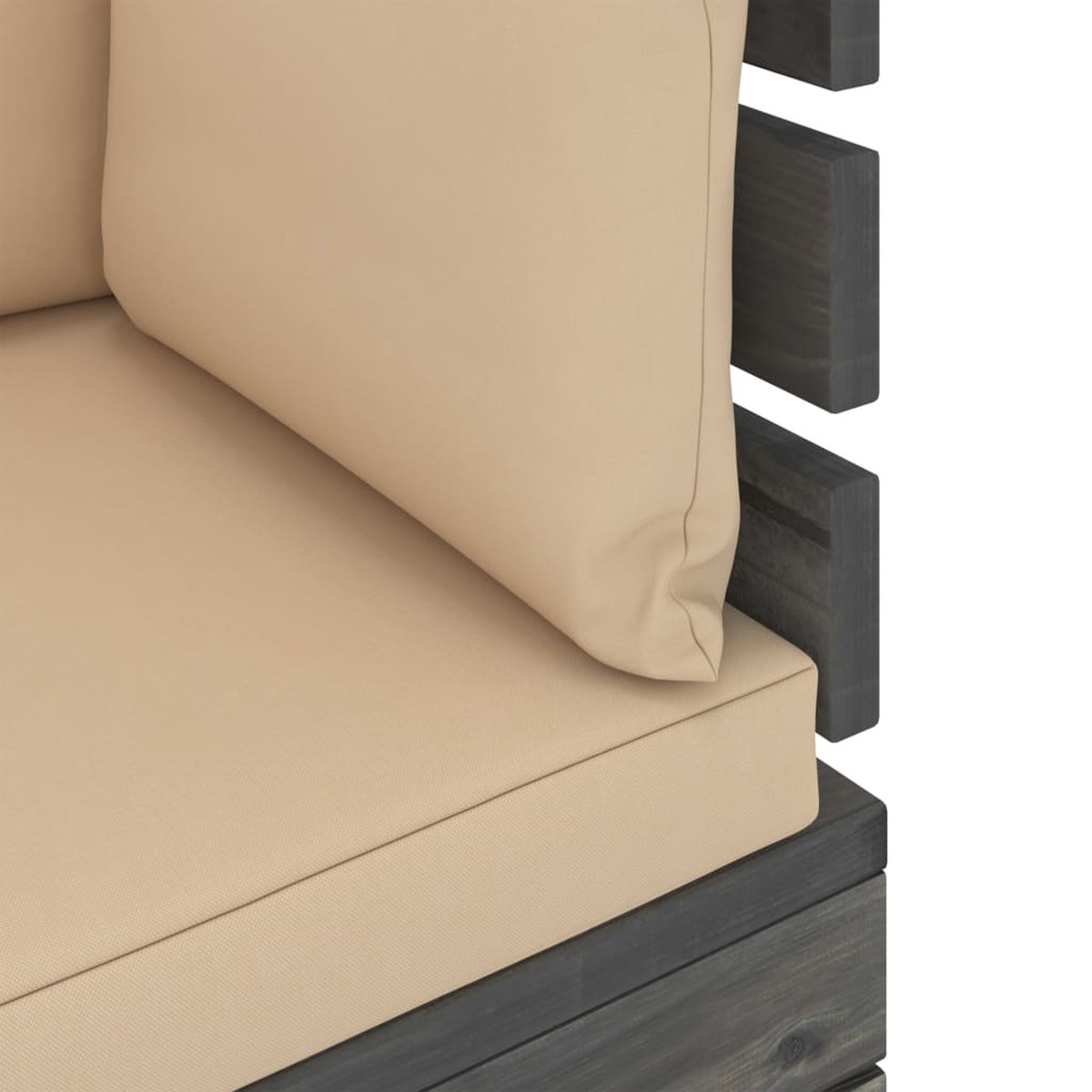 Vidaxl 6-delige Loungeset Met Kussens Pallet Massief Grenenhout - Beige
