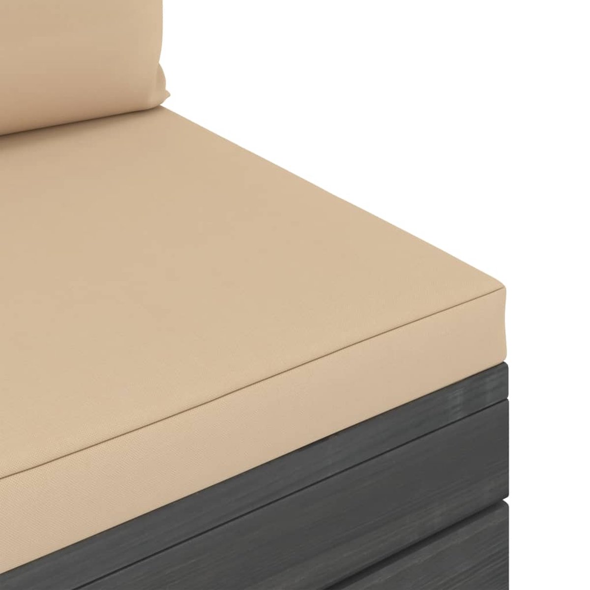 Vidaxl 6-delige Loungeset Met Kussens Pallet Massief Grenenhout - Beige