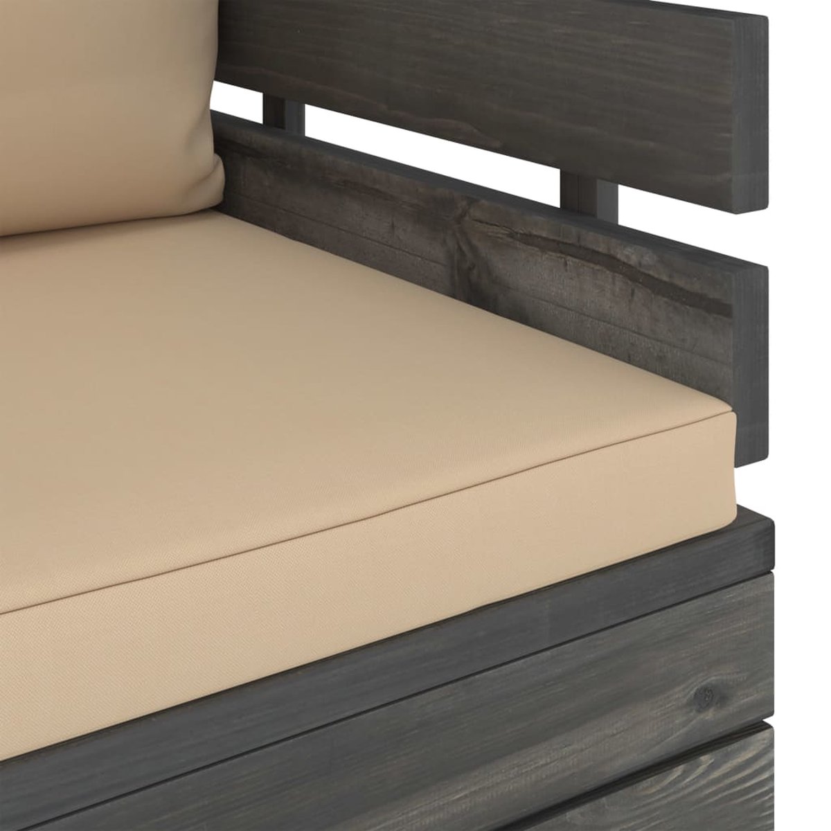 Vidaxl 7-delige Loungeset Met Kussens Pallet Massief Grenenhout - Beige