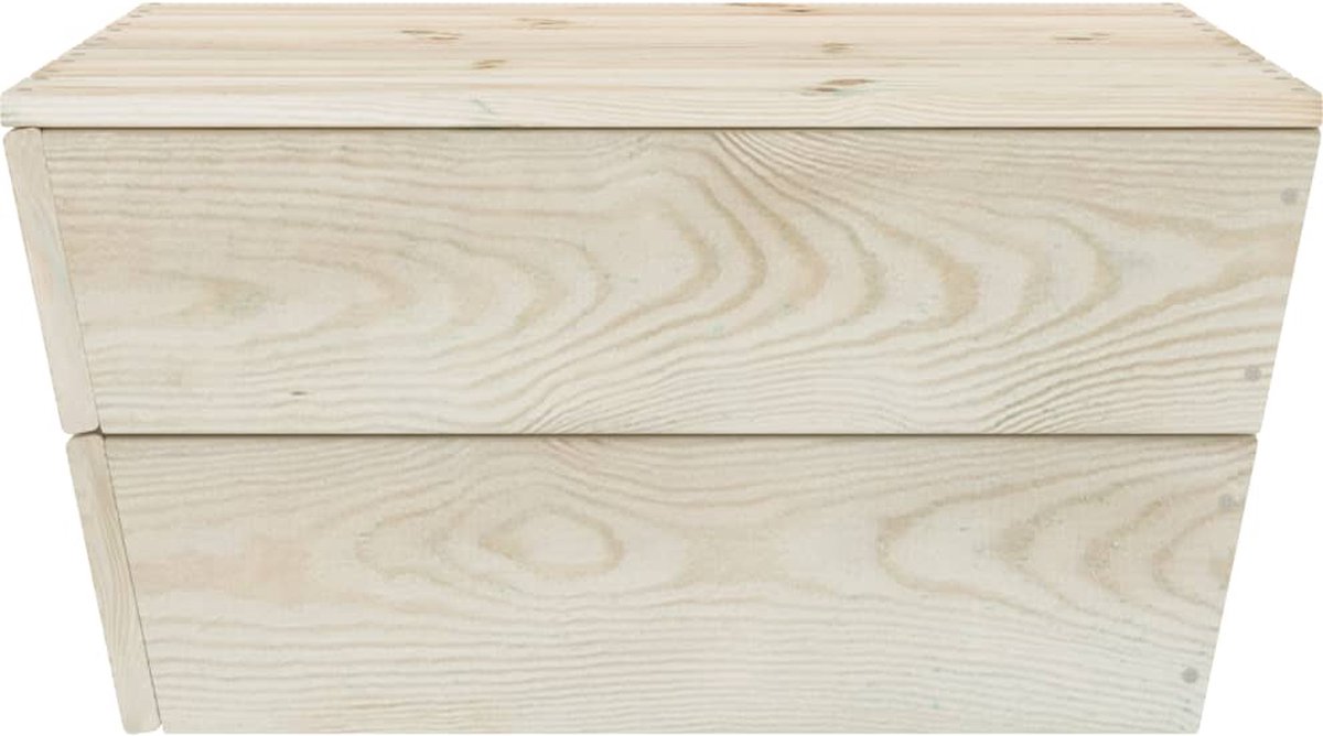 Vidaxl 5-delige Loungeset Met Kussens Pallet Vurenhout - Beige