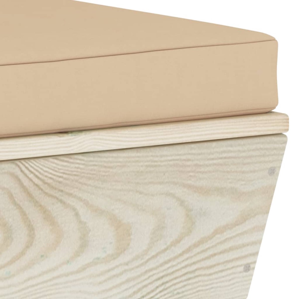 Vidaxl 5-delige Loungeset Met Kussens Pallet Vurenhout - Beige