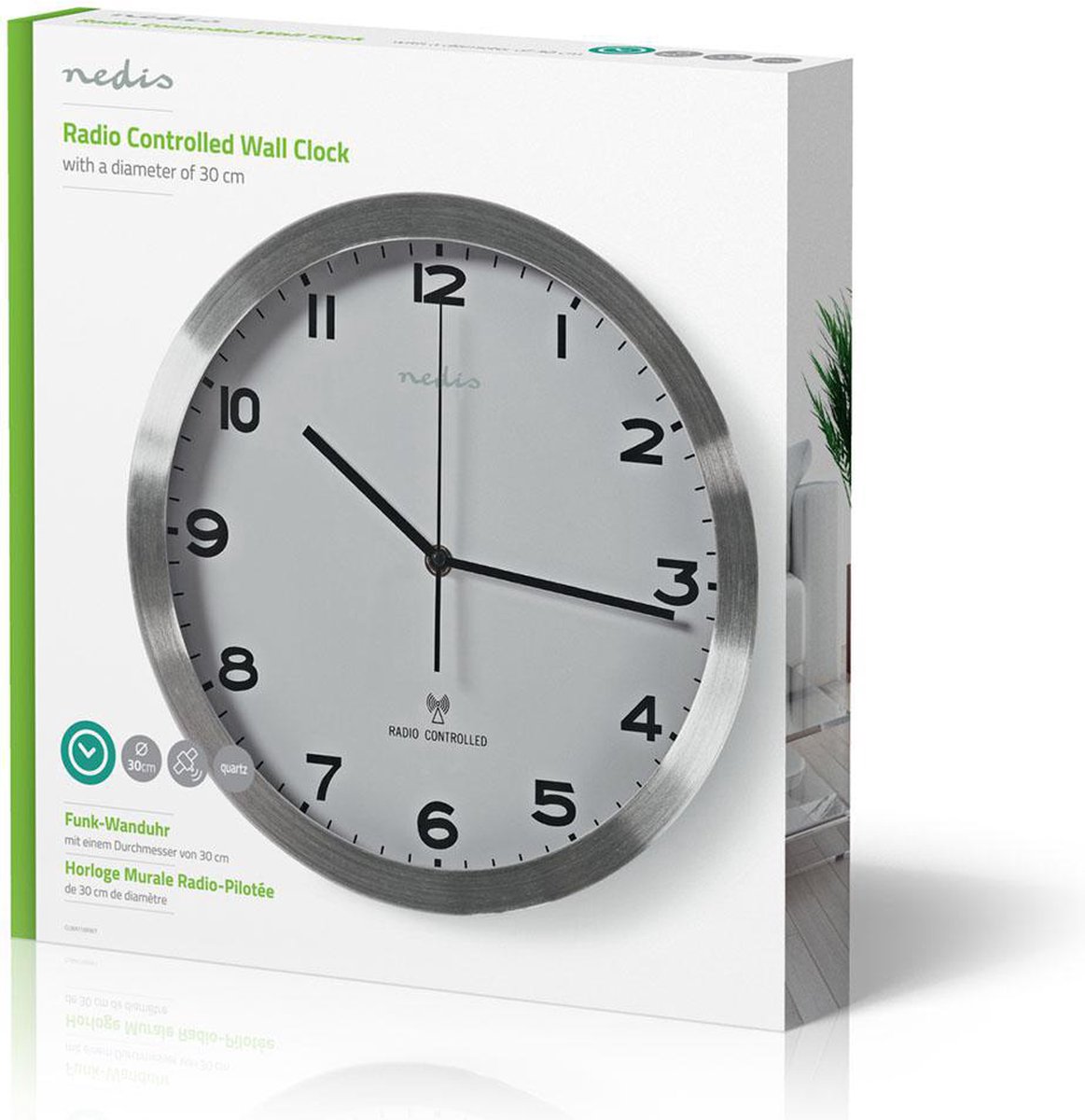 Nedis Wandklok