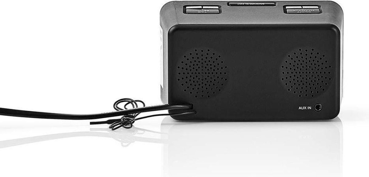 Nedis Digitale Wekkerradio - Zwart