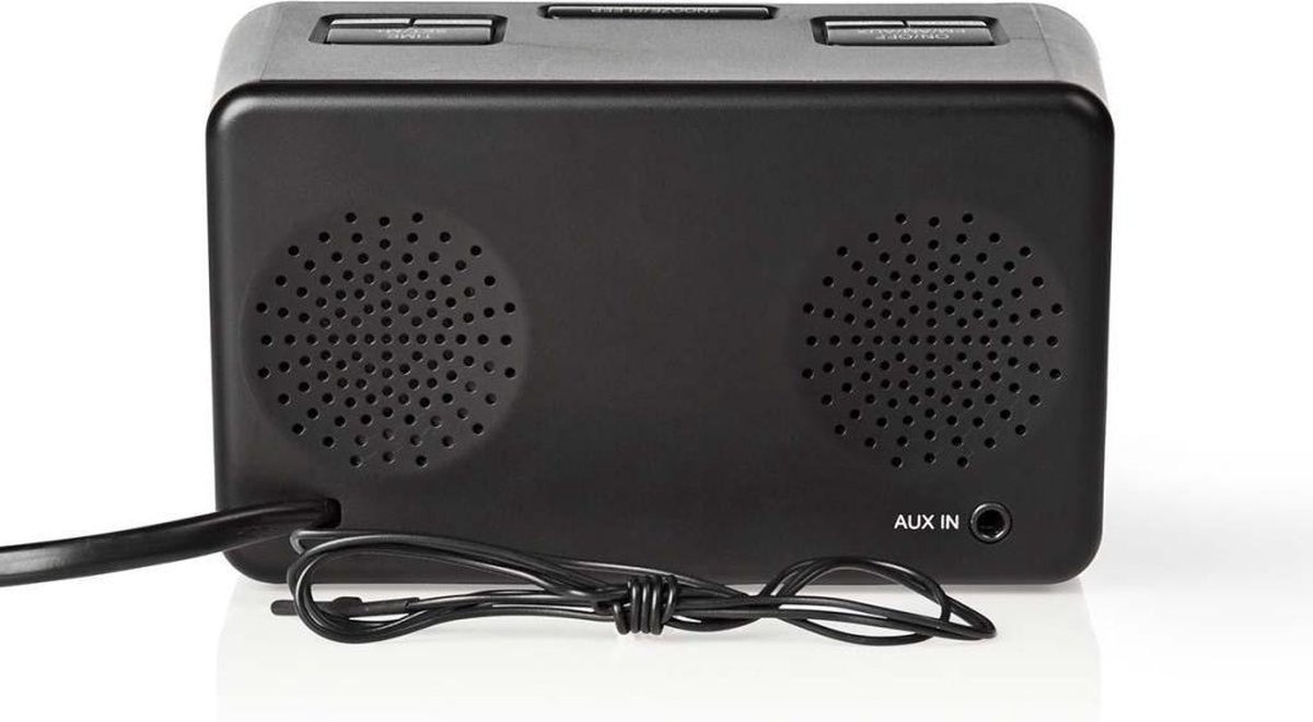 Nedis Digitale Wekkerradio - Zwart