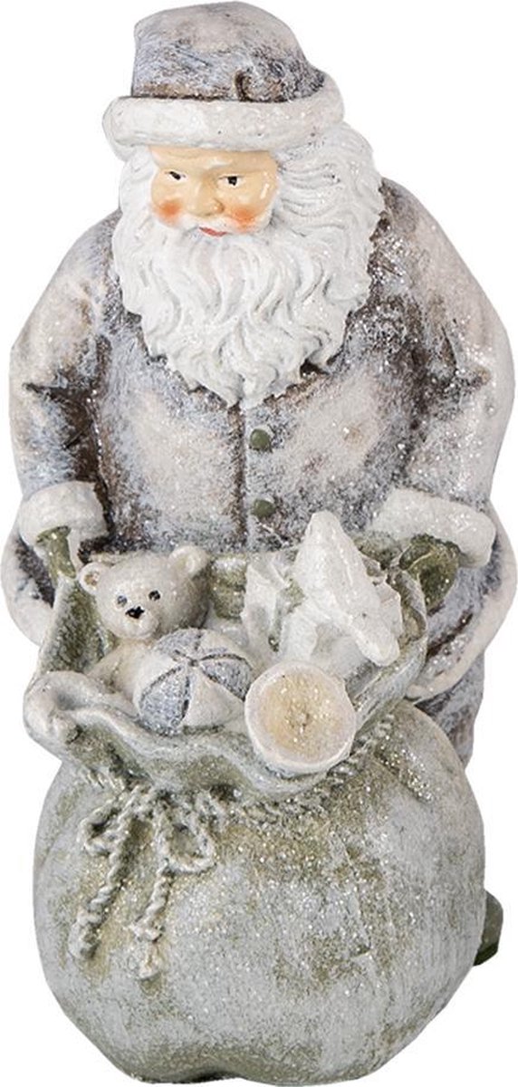 Clayre & Eef Decoratie Kerstman 10x7x13cm