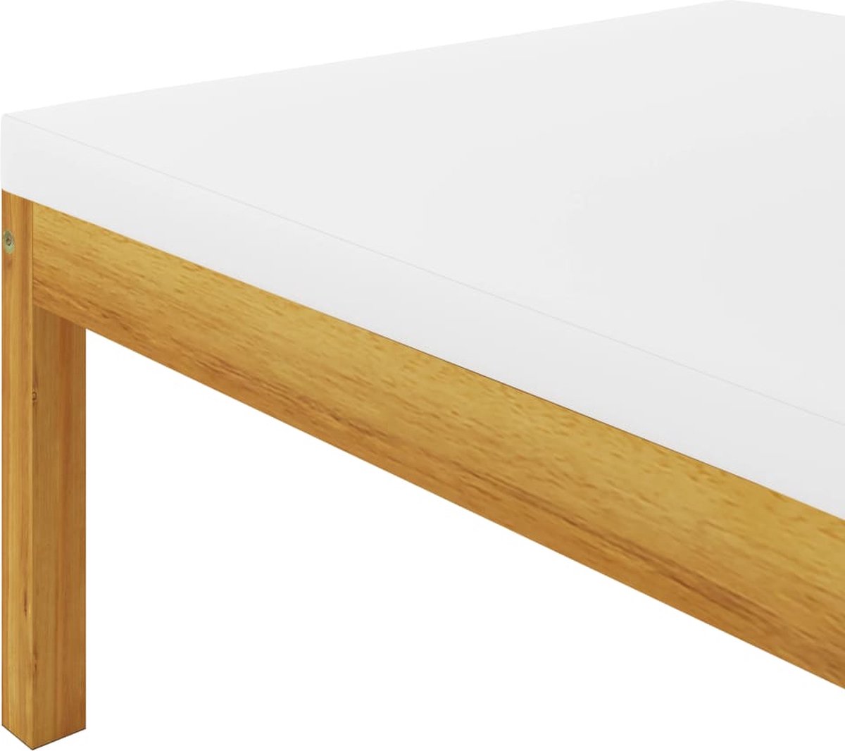 Vidaxl 6-delige Loungeset Met Kussens Massief Acaciahout Crème - Bruin