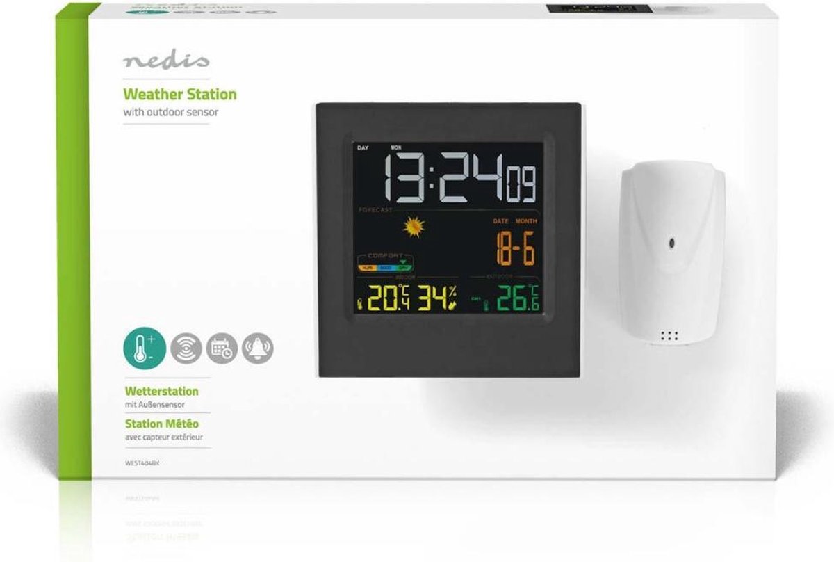 Nedis Weerstation - Zwart