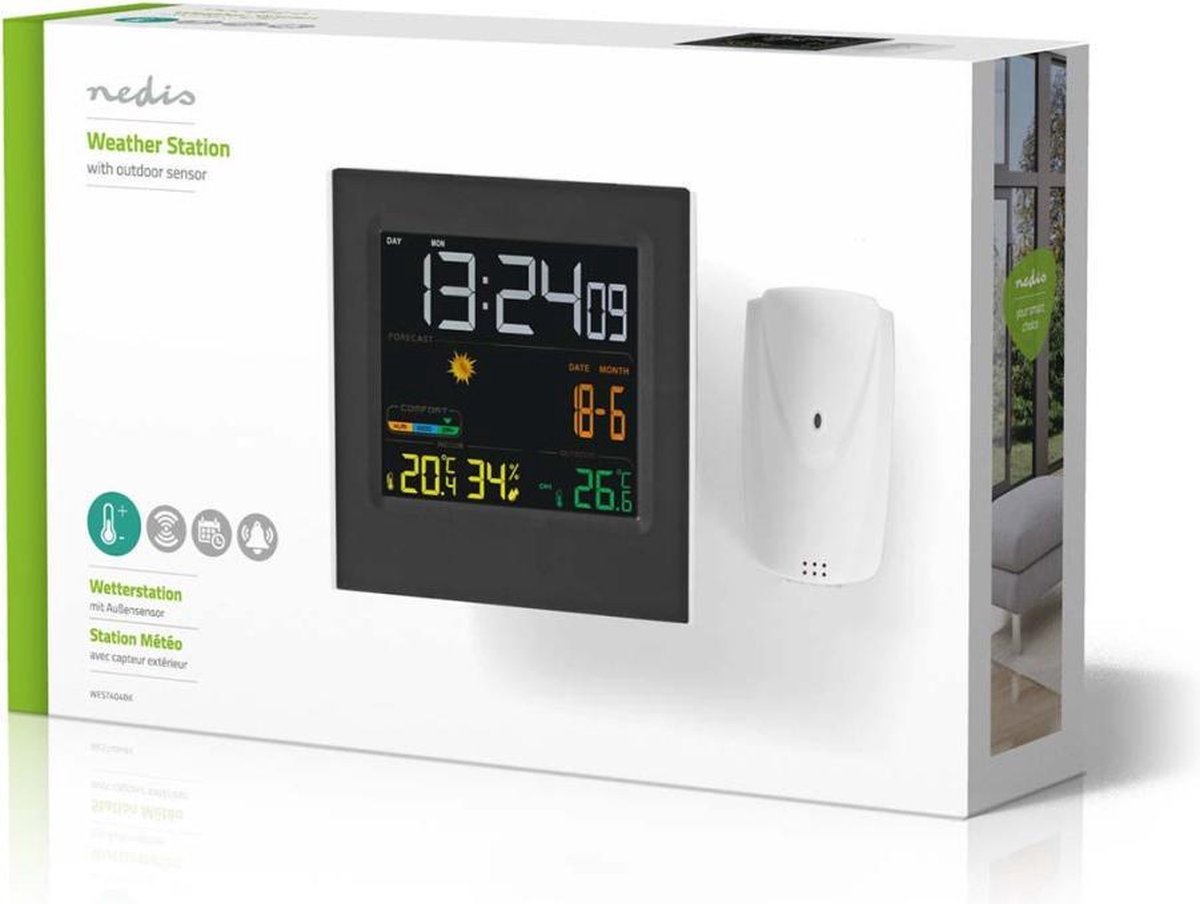 Nedis Weerstation - Zwart