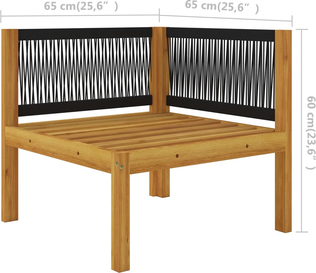 Vidaxl 9-delige Loungeset Met Kussens Massief Acaciahout Crème - Bruin