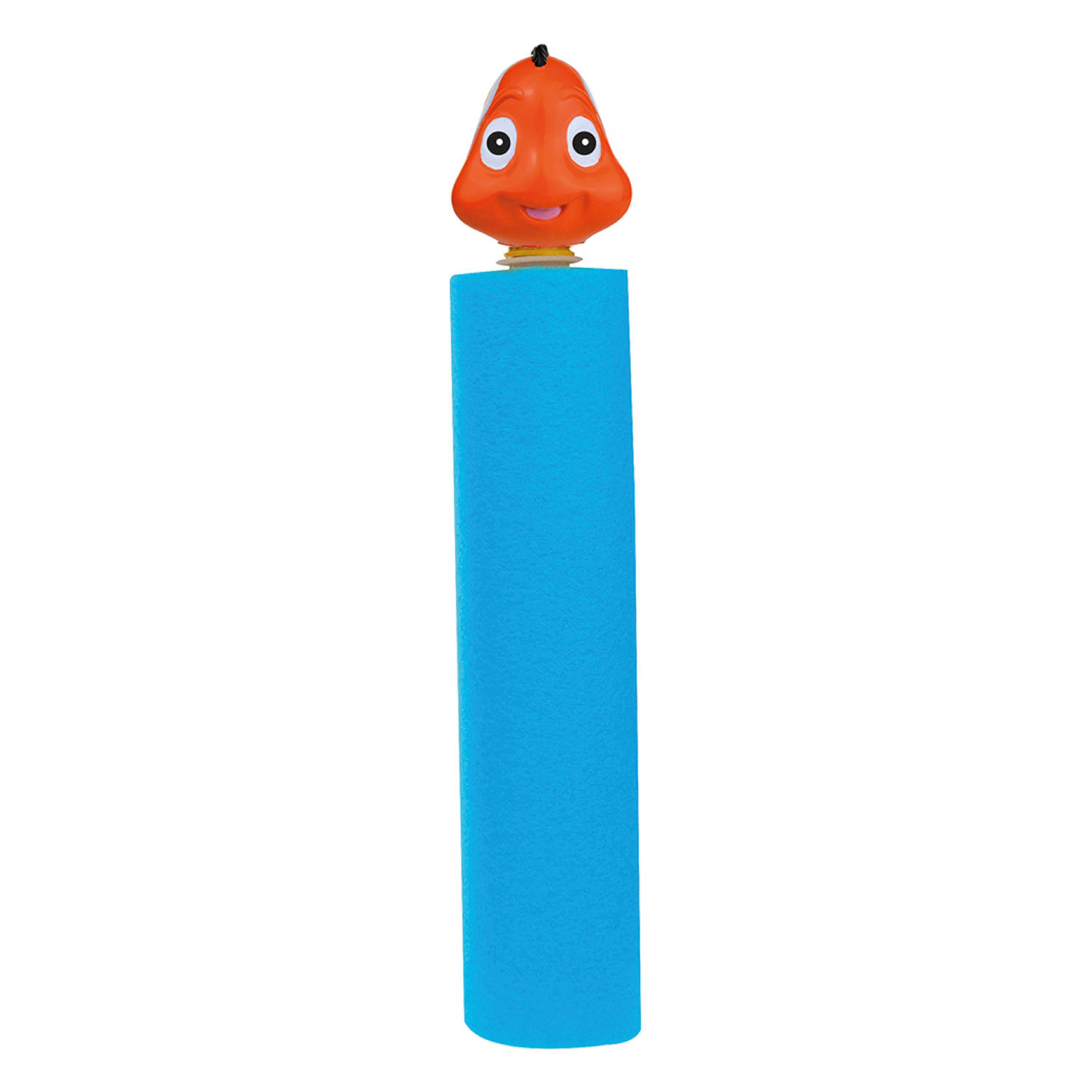 1x Lichtblauw Vissen Waterpistool/waterpistolen Van Foam 26,5 Cm Met Bereik Van 6 Meter