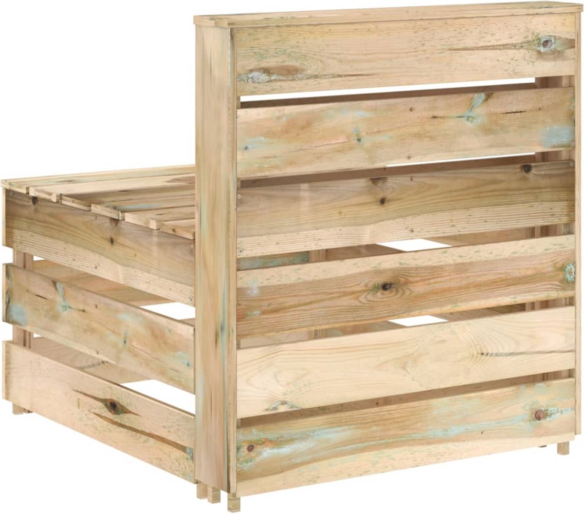 Vidaxl 6-delige Loungeset Geïmpregneerd Grenenhout - Bruin