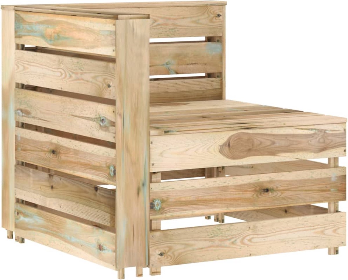 Vidaxl 6-delige Loungeset Geïmpregneerd Grenenhout - Bruin