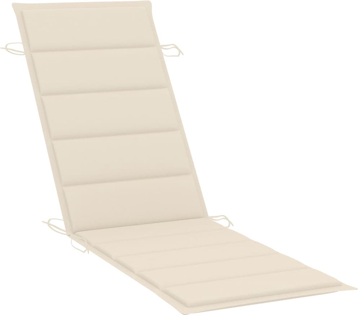 Vidaxl Ligbed Met Kussen Massief Acaciahout - Bruin