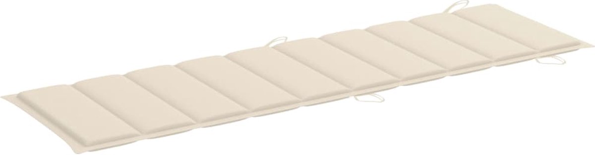 Vidaxl Ligbed Met Kussen Massief Acaciahout - Bruin