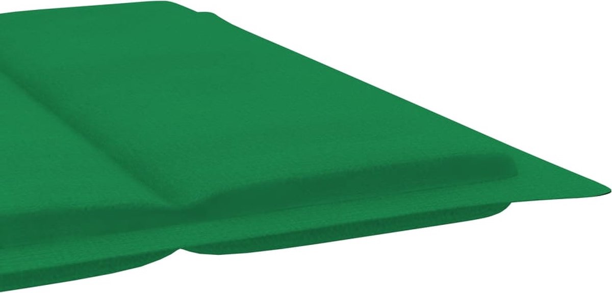 Vidaxl Ligbed Met Kussen Massief Acaciahout - Groen