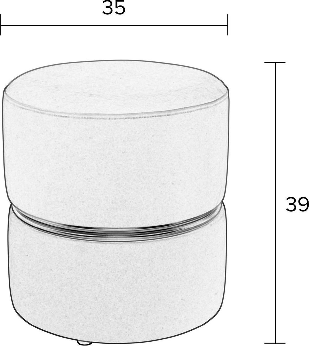 Vestbjerg - Stool Bubbly Sun