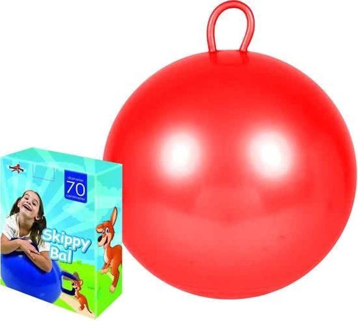 Skippybal 70 Cm Voor Kinderen - Skippyballen Buitenspeelgoed Voor Jongens/meisjes - Rood