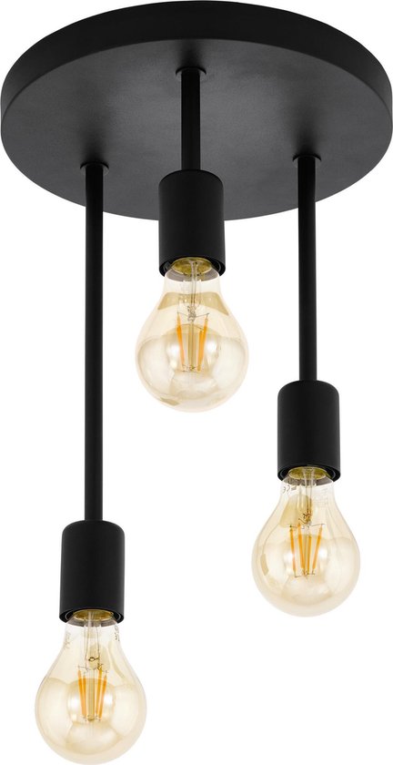 EGLO Wilmcote Plafondlamp - Zwart