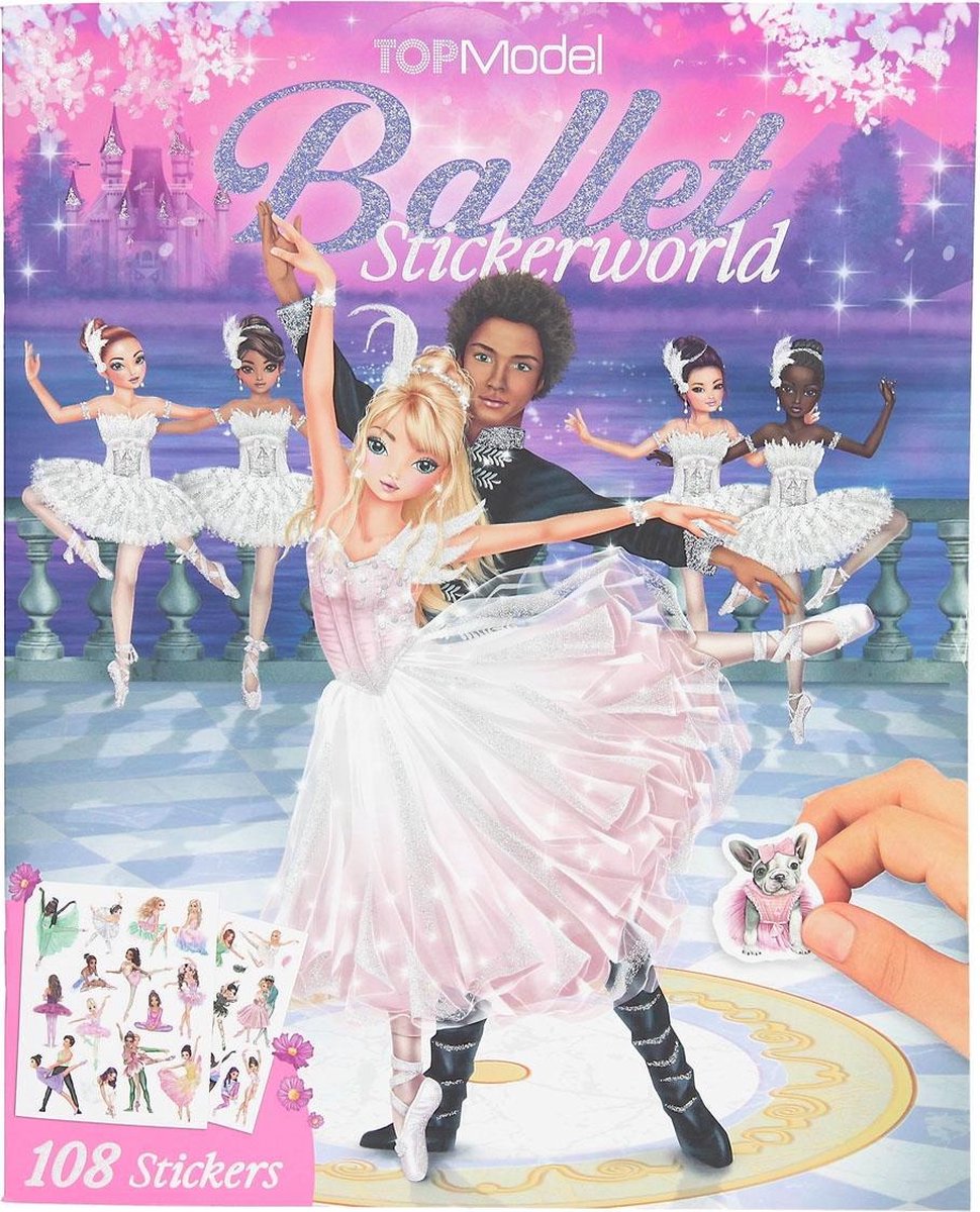 TOPModel stickerboek Ballet Stickerworld 21 x 26 cm papier
