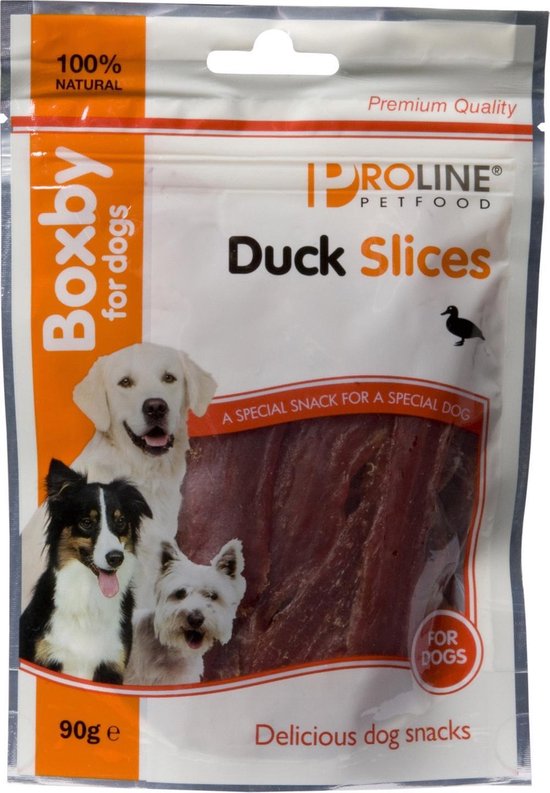 PROLINE Boxby Duck Slices - Hondensnacks - Eend 90 g