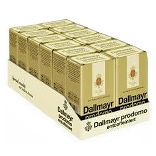 Dallmayr - Prodomo Cafeïnevrij Gemalen koffie - 12x 500g