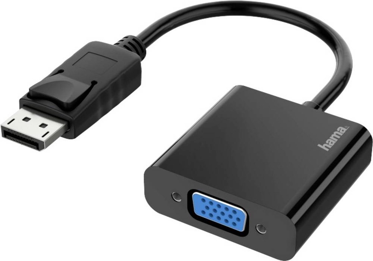 Hama DisplayPort-adapter naar VGA - Zwart