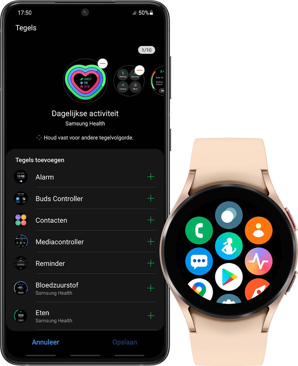 Samsung Galaxy Watch4 40 mm Rosé - Goud