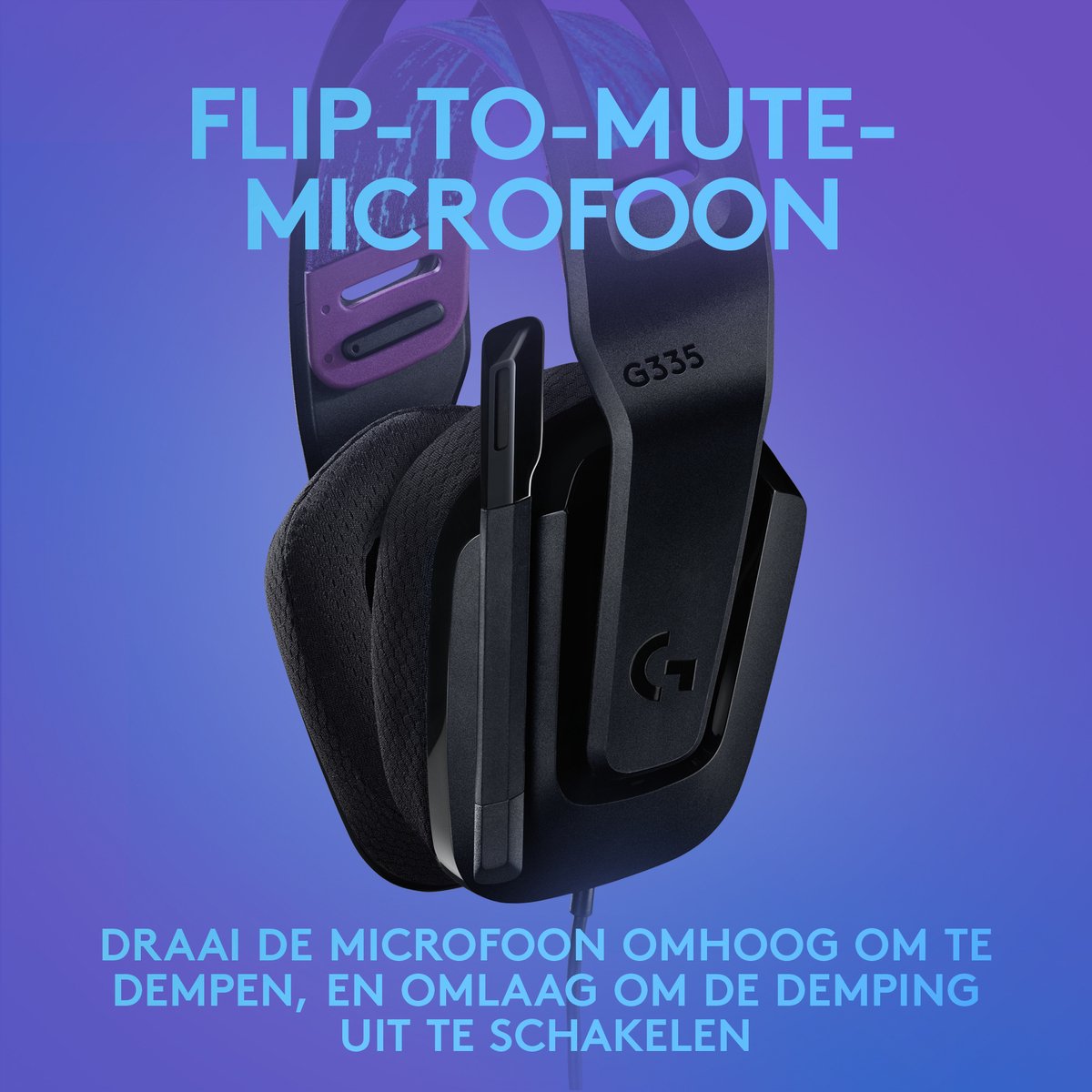 Logitech G335 Bedrade Gaming Headset - Zwart