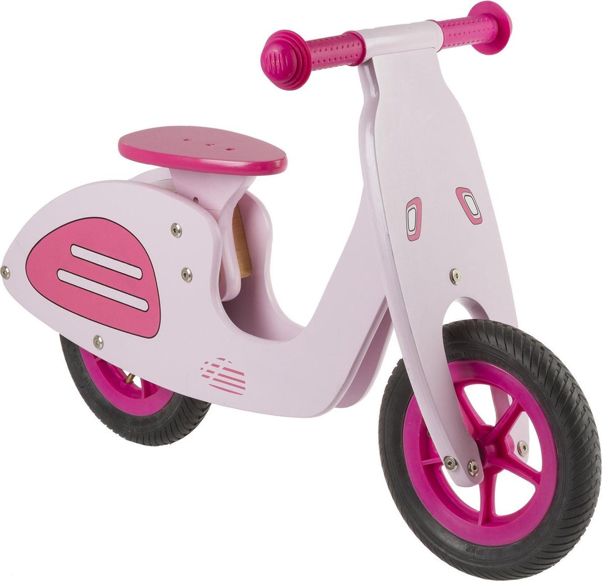 Kids Club Loopfiets Vespa Loopfiets Met 2 Wielen 10 Inch Meisjes - Roze