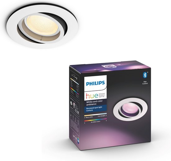 Philips Centura inbouwspot White & Colour rond - Wit