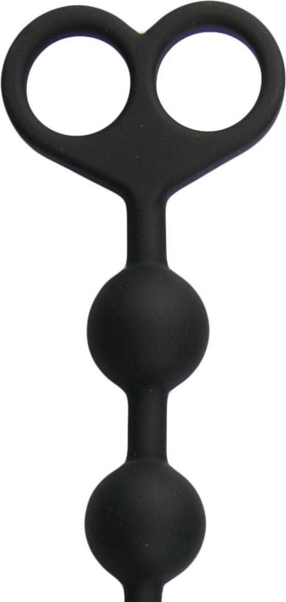 e lange anaal kralen - Zwart