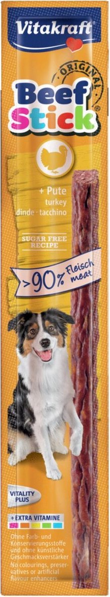 Vitakraft Beefstick Hond - Hondensnacks - Kalkoen&Rund