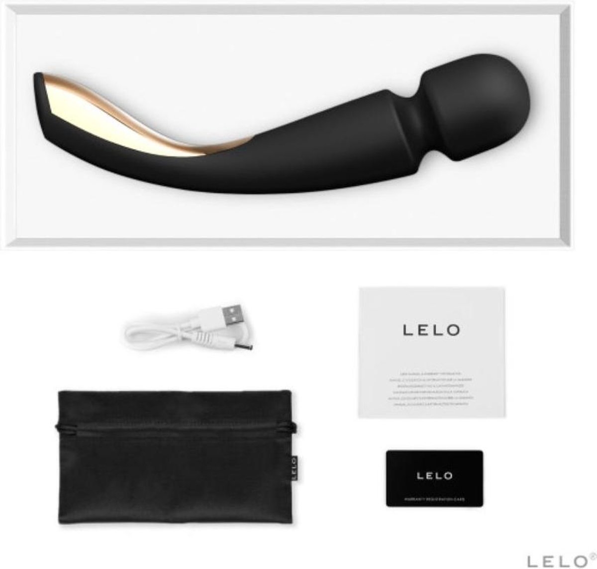 LELO Smart Wand 2 - Large - - Zwart