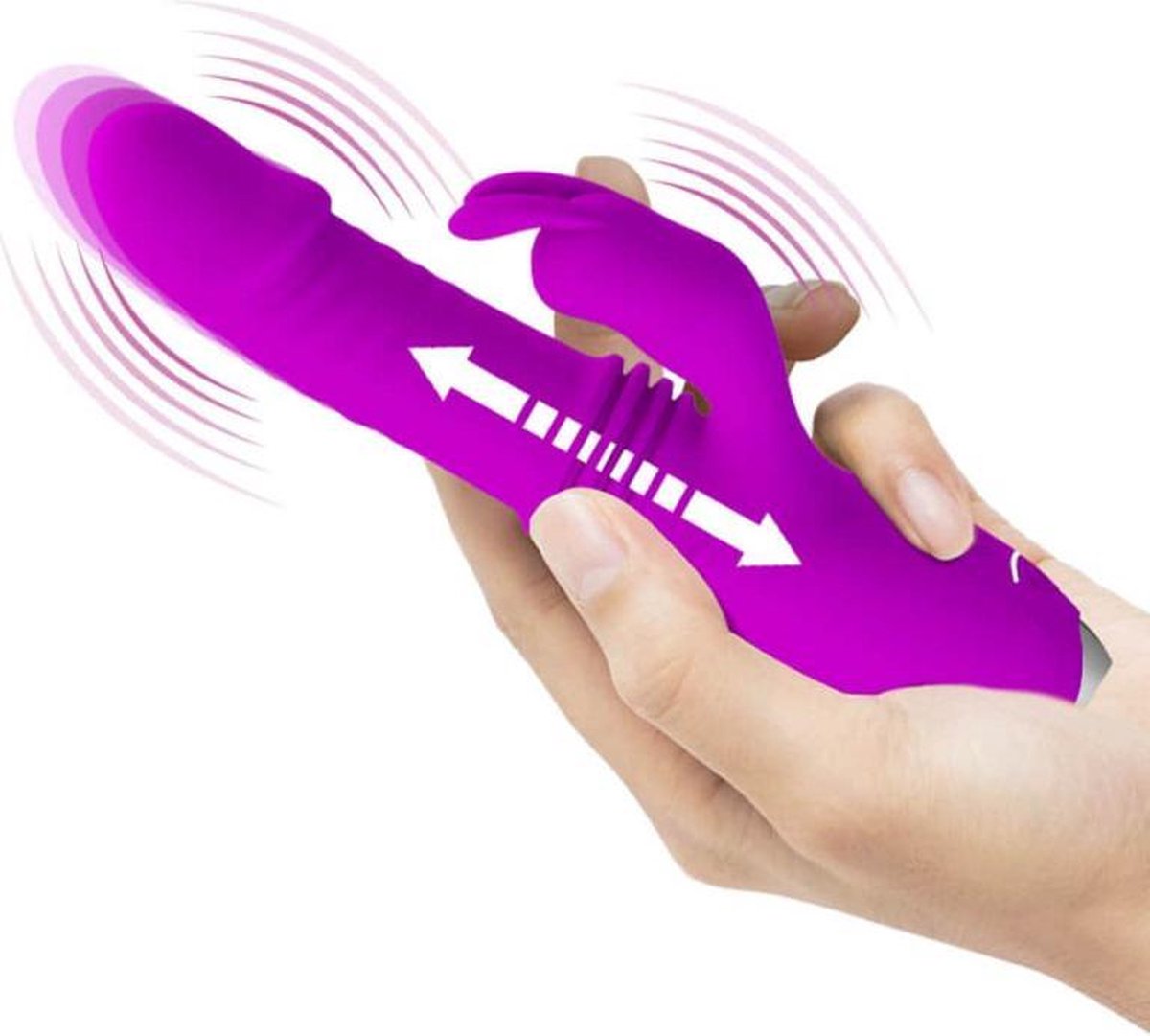 Pretty Love Dorothy Stotende Rabbit Vibrator - Paars