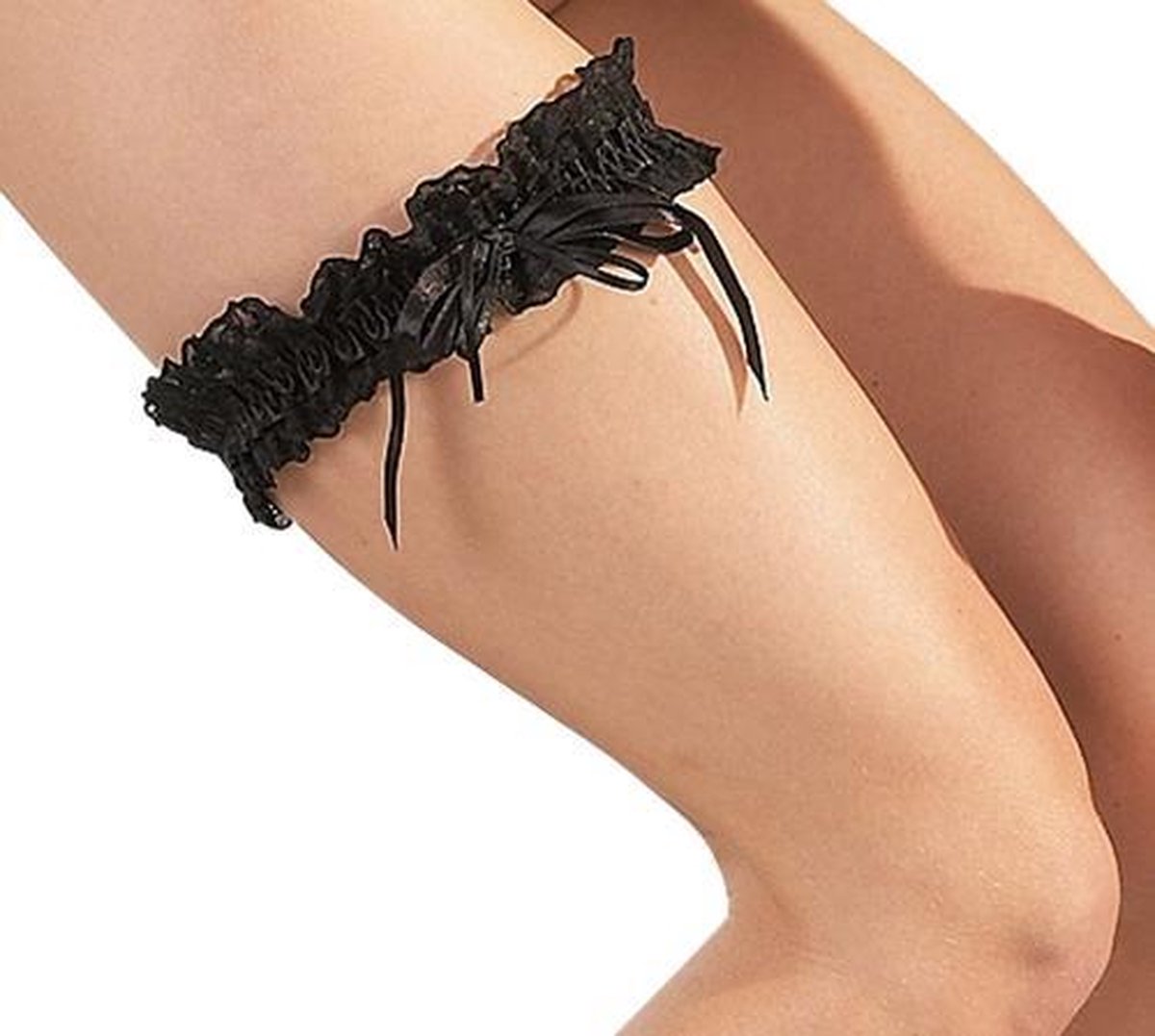 Cottelli Collection Kanten Kousenband - Zwart