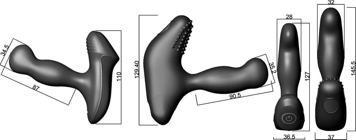 Nexus Revo Slim Prostaat Vibrator - Zwart