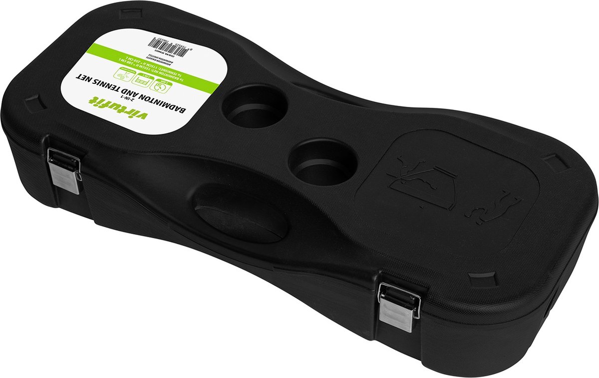 VirtuFit 2-in-1 Portable Badminton- en Tennis Set - Inclusief koffer