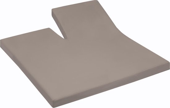 Cinderella Jersey Splithoeslaken Taupe-180 X 200/210 Cm - Bruin