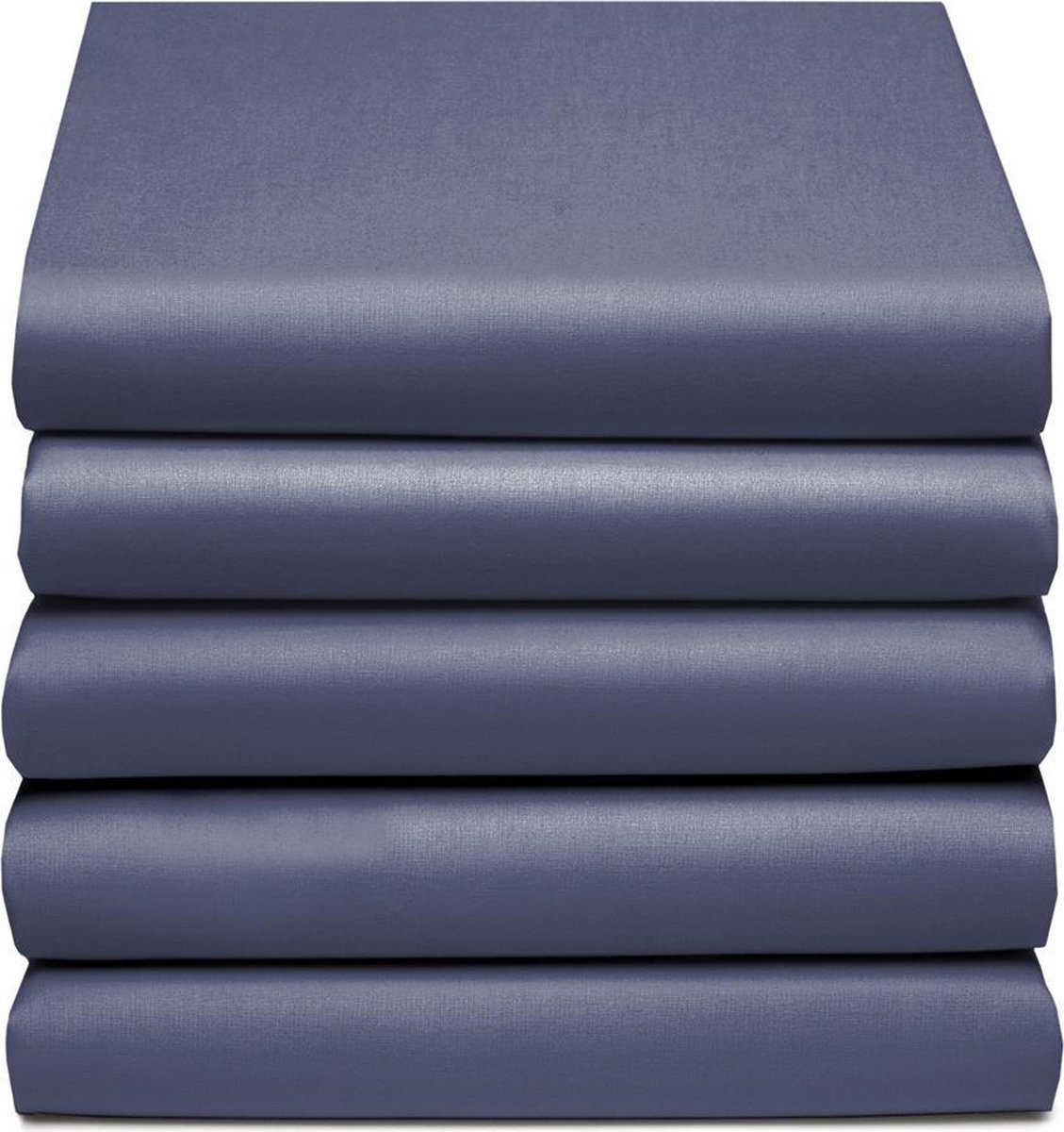 Cinderella Jersey Split-topper Hoeslaken - 100% Gebreide Jersey Katoen - 2-persoons (140x200/210 Cm) - Dark Blue - Blauw