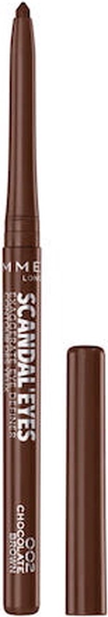 Rimmel 002 - Chocolate Exaggerate Full Colour Eye Definer Oogpotlood 0.35 g - Zwart