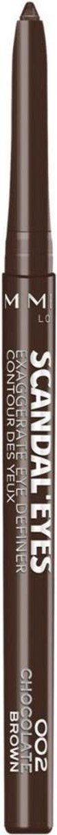 Rimmel 002 - Chocolate Exaggerate Full Colour Eye Definer Oogpotlood 0.35 g - Zwart