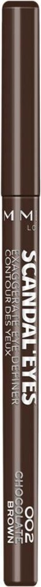 Rimmel 002 - Chocolate Exaggerate Full Colour Eye Definer Oogpotlood 0.35 g - Zwart