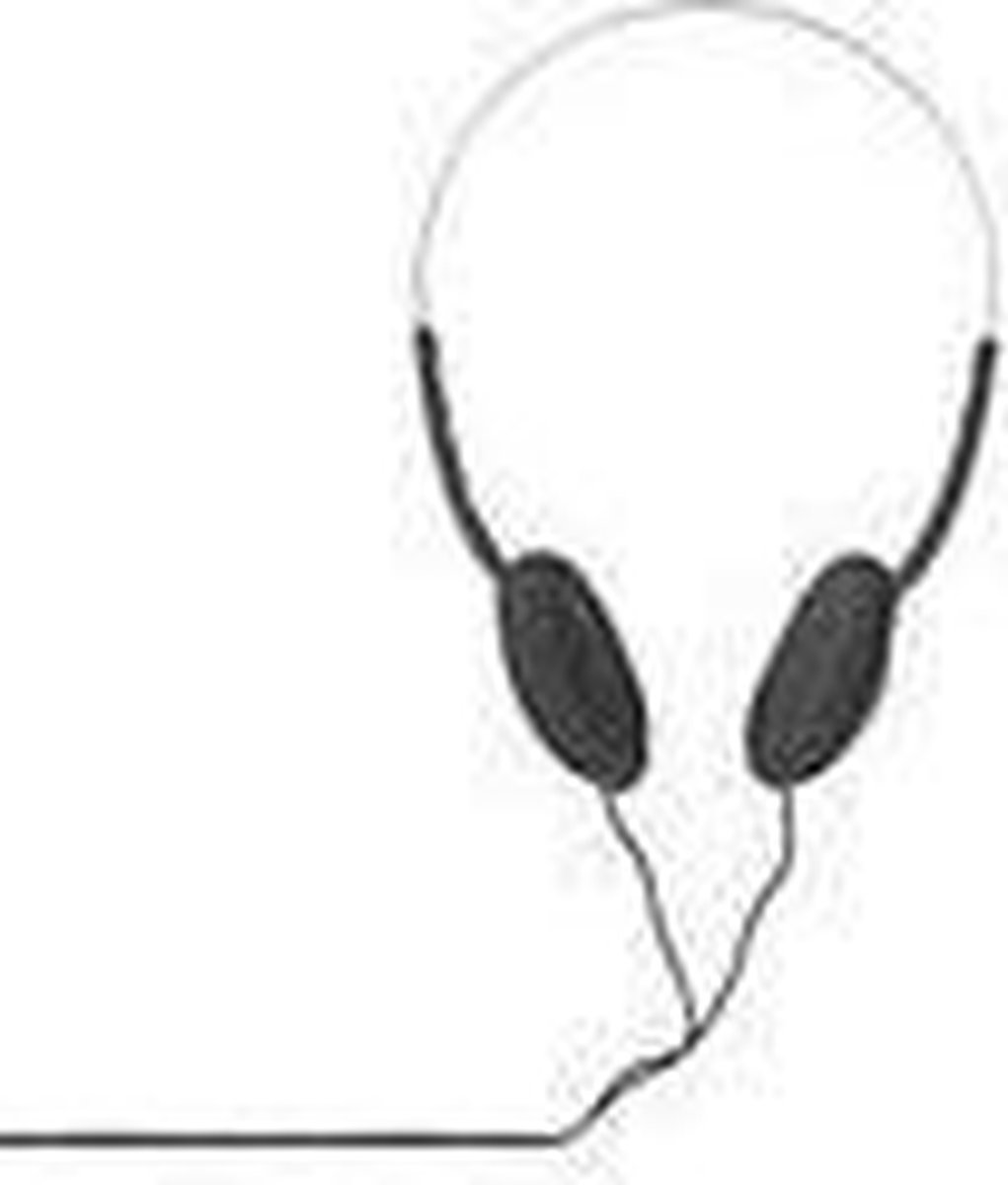Nedis HPWD1101BK lichtgewicht on-ear koptelefoon 3.5 mm - Zwart