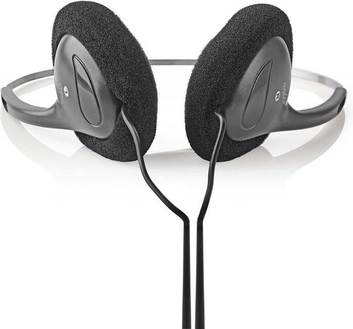 Nedis HPWD1101BK lichtgewicht on-ear koptelefoon 3.5 mm - Zwart
