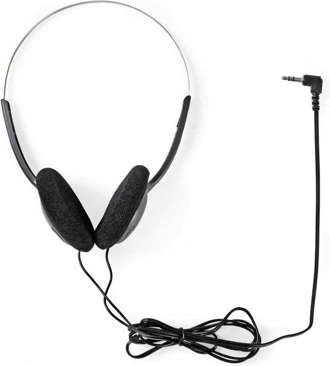 Nedis HPWD1101BK lichtgewicht on-ear koptelefoon 3.5 mm - Zwart