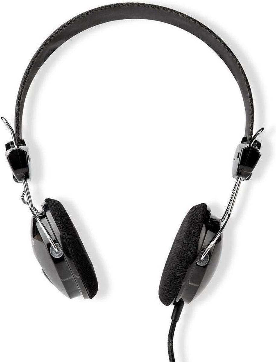 Nedis HPWD1104BK on-ear koptelefoon 3.5 mm - Zwart