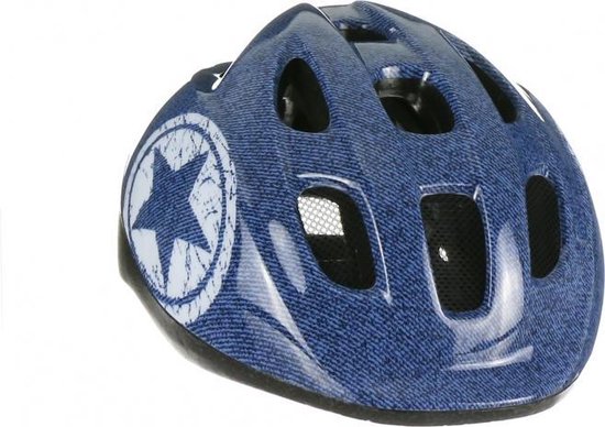 Polisport Fietshelm Jeans Junior Maat 52/56 Cm - Blauw