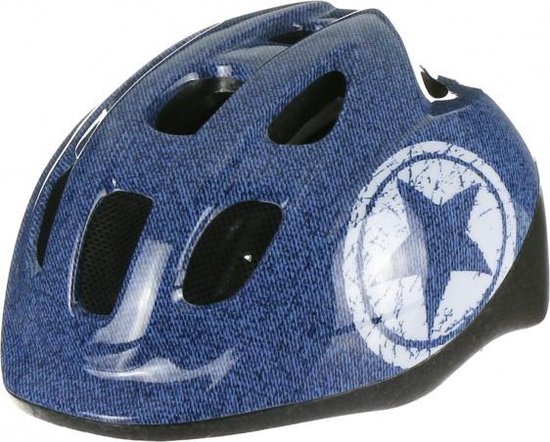 Polisport Fietshelm Jeans Junior Maat 52/56 Cm - Blauw