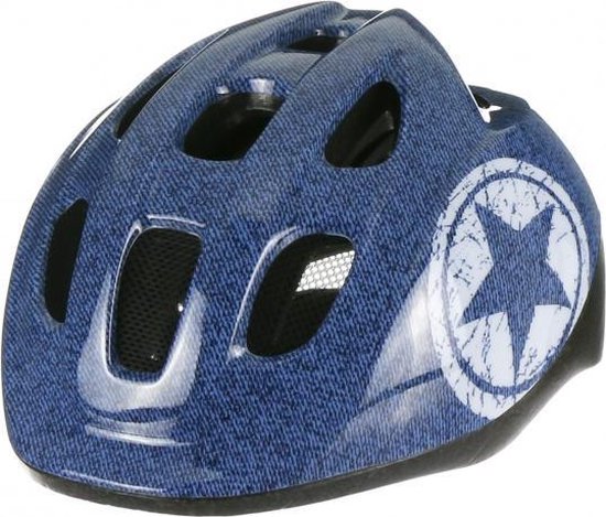 Polisport Fietshelm Jeans Junior Maat 52/56 Cm - Blauw